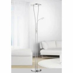 Luminaires Leuchten Direkt Lampadaire Leuchten-Direkt HELIA LED Acier inoxydable, 4 lumières* Lampadaires Et Lampes Sur Pied