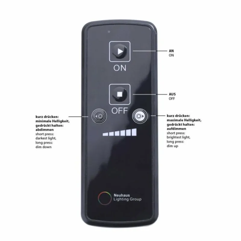 Luminaires Leuchten Direkt Lampadaire Leuchten-Direkt WAVE LED Noir, 3 lumières, Télécommandes* Lampadaires Et Lampes Sur Pied