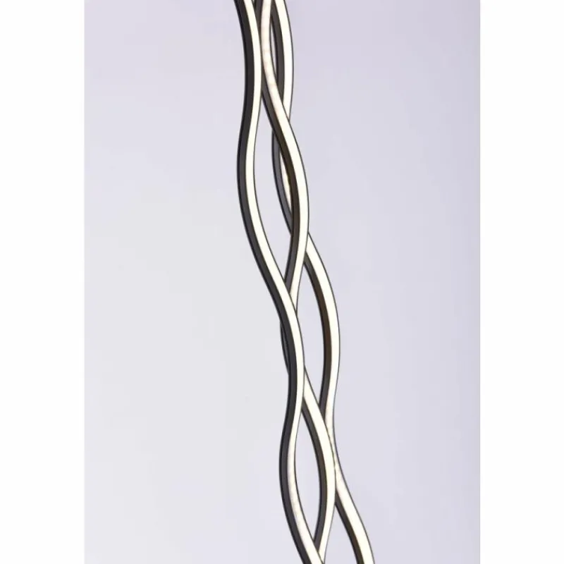 Luminaires Leuchten Direkt Lampadaire Leuchten-Direkt WAVE LED Noir, 3 lumières, Télécommandes* Lampadaires Et Lampes Sur Pied