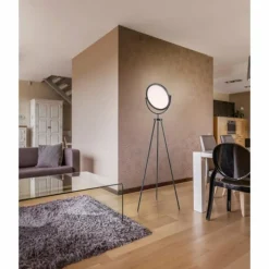 Lampes Industrielles-Luminaires Leuchten Direkt Lampadaire Leuchten-Direkt CARL LED Noir, 1 lumière