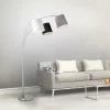 Lampes En Tissu-Luminaires Leuchten Direkt Lampadaire Leuchten-Direkt MELVIN Gris, Noir, Blanc, 3 lumières