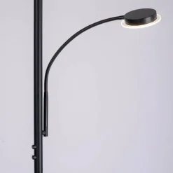 Luminaires Leuchten Direkt Lampadaire Leuchten-Direkt HANS LED Noir, 2 lumières* Éclairage Led
