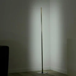 Luminaires Leuchten Direkt Lampadaire Leuchten-Direkt HENRY LED Acier brossé, 1 lumière, Télécommandes* Éclairage Led