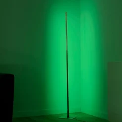 Luminaires Leuchten Direkt Lampadaire Leuchten-Direkt HENRY LED Acier brossé, 1 lumière, Télécommandes* Éclairage Led