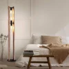 Lampes En Bois-Luminaires Leuchten Direkt Lampadaire Leuchten-Direkt LOG Écru, 3 lumières