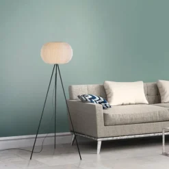 Lampes Vintages & Rétros-Luminaires Leuchten Direkt Lampadaire Leuchten-Direkt PAPEL Blanc, 1 lumière