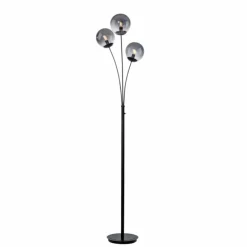 Suspension Verre Fumé-Luminaires Leuchten Direkt Lampadaire Leuchten-Direkt BIG WIDOW Noir, 3 lumières
