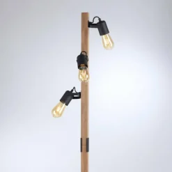 Lampes Vintages & Rétros-Luminaires Leuchten Direkt Lampadaire Leuchten-Direkt CANOP Écru, Noir, 3 lumières