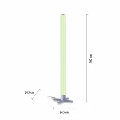 Luminaires Leuchten Direkt Lampadaire Leuchten-Direkt RINGO LED Argenté, 1 lumière, Télécommandes, Changeur de couleurs* Éclairage Led
