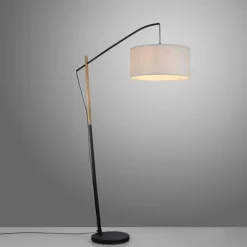 Luminaires Scandinaves-Luminaires Leuchten Direkt Lampadaire Leuchten-Direkt GREEN SOFIE Écru, Noir, 1 lumière