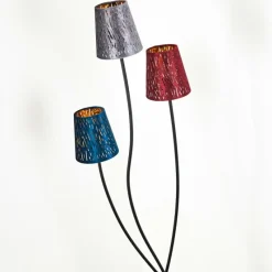 Lampes En Tissu-hofstein Lampadaire Liared Noir, 3 lumières