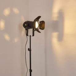 Lampes Vintages & Rétros-hofstein Lampadaire Lichinga Noir, 1 lumière