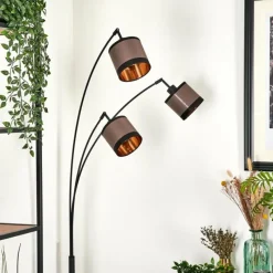 Lampes En Tissu-hofstein Lampadaire Lohobe Noir, 3 lumières