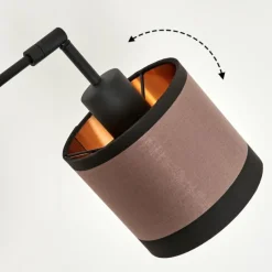 Lampes En Tissu-hofstein Lampadaire Lohobe Noir, 3 lumières