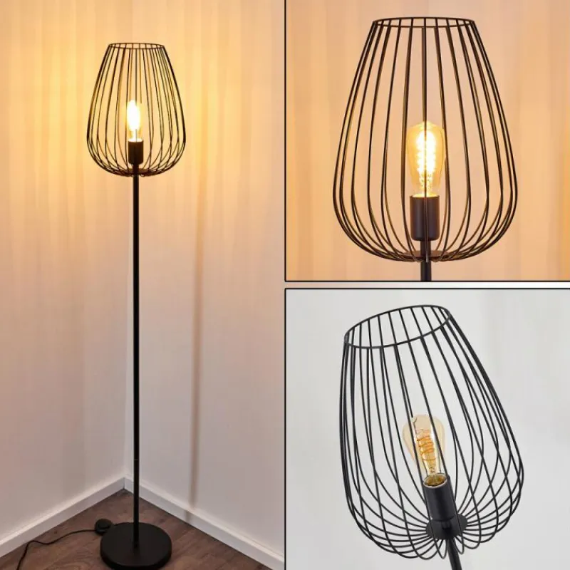 hofstein Lampadaire Luano Noir, 1 lumière