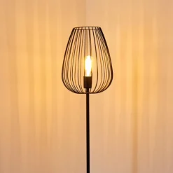 hofstein Lampadaire Luano Noir, 1 lumière