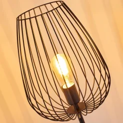 hofstein Lampadaire Luano Noir, 1 lumière