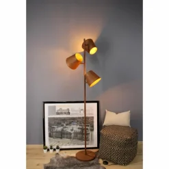 Lampes Vintages & Rétros-Luce Design Lampadaire Luce-Design Colt Rouille, 3 lumières