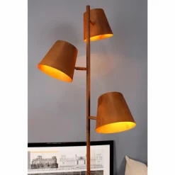Lampes Vintages & Rétros-Luce Design Lampadaire Luce-Design Colt Rouille, 3 lumières