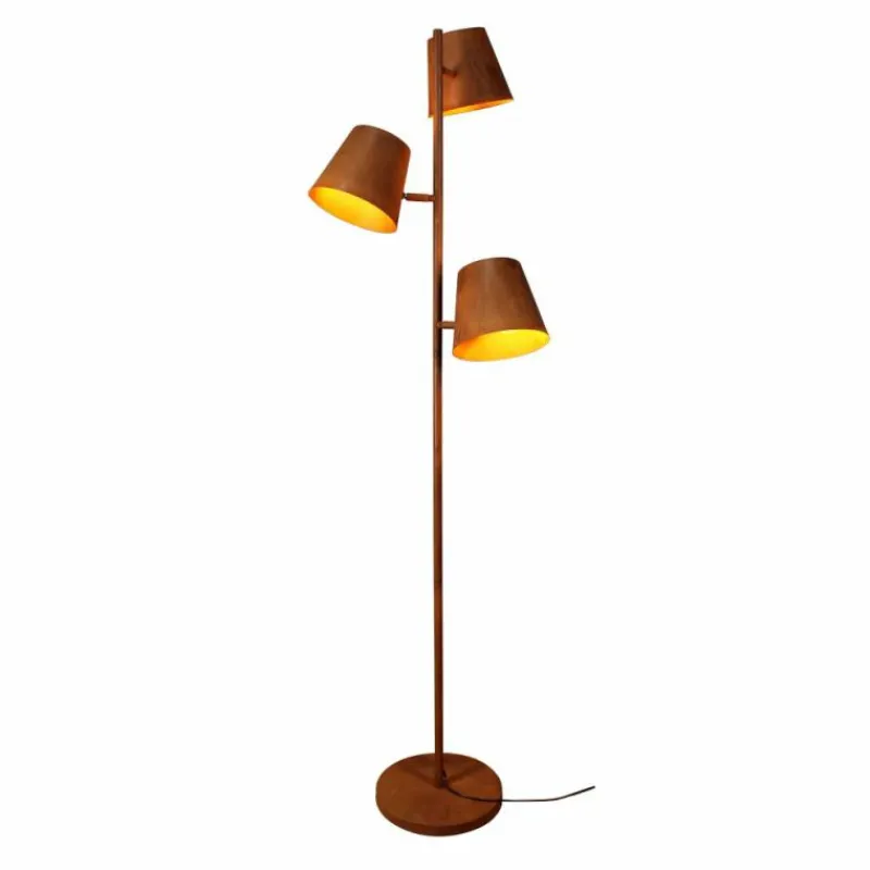 Lampes Vintages & Rétros-Luce Design Lampadaire Luce-Design Colt Rouille, 3 lumières