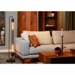 Luminaires Lucide Lampadaire Lucide CALIXT Noir, 2 lumières* Lampadaires Et Lampes Sur Pied