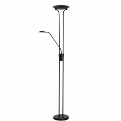 Luminaires Rustiques-Luminaires Lucide Lampadaire Lucide CHAMPION LED Noir, 2 lumières