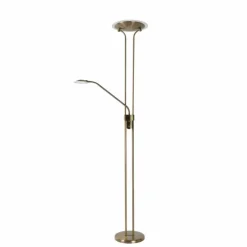 Luminaires Rustiques-Luminaires Lucide Lampadaire Lucide CHAMPION-LED Bronze, 1 lumière