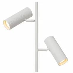 Luminaires Lucide Lampadaire Lucide CLUBS Blanc, 2 lumières* Lampadaires Et Lampes Sur Pied