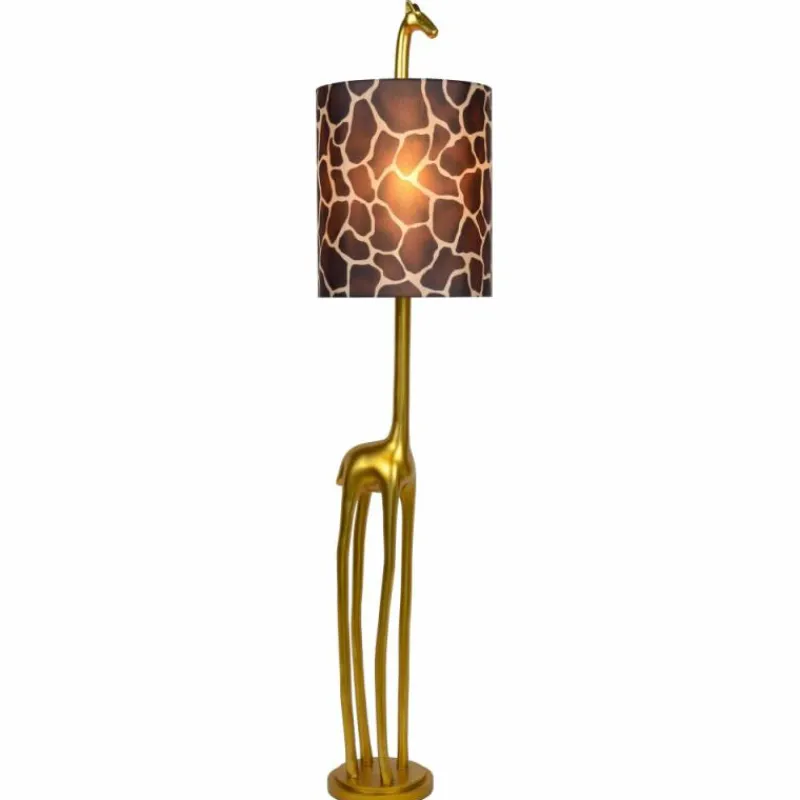 Lampes En Tissu-Luminaires Lucide Lampadaire Lucide EXTRAVAGANZA MISS Or, Laiton, 1 lumière