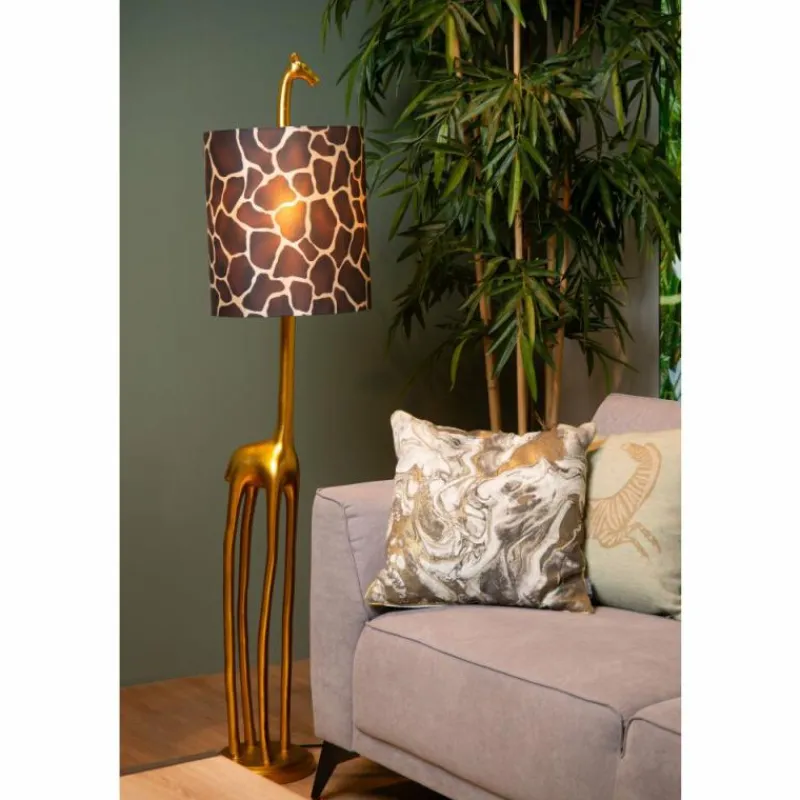 Lampes En Tissu-Luminaires Lucide Lampadaire Lucide EXTRAVAGANZA MISS Or, Laiton, 1 lumière