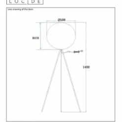 Luminaires Lucide Lampadaire Lucide GOOSY SOFT Blanc, 1 lumière* Lampadaires Et Lampes Sur Pied