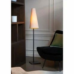 Lampes En Tissu-Luminaires Lucide Lampadaire Lucide GREGORY Noir, 1 lumière