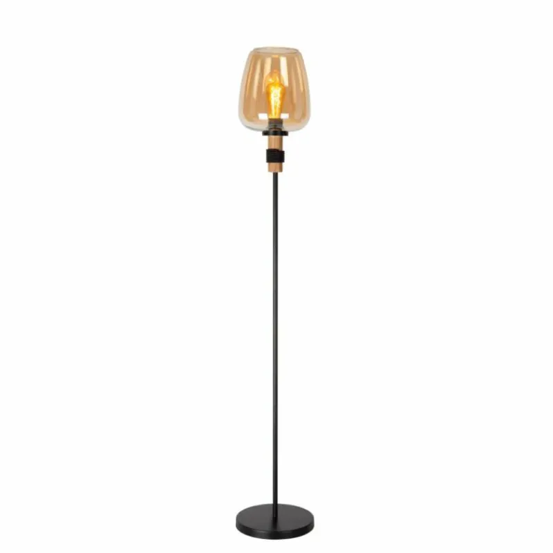 Luminaires Lucide Lampadaire Lucide ILONA Noir, 1 lumière