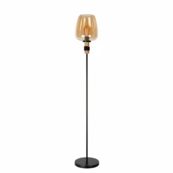 Luminaires Lucide Lampadaire Lucide ILONA Noir, 1 lumière