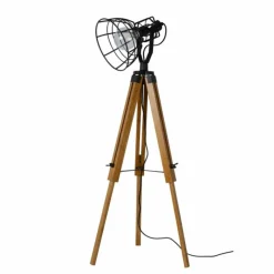 Lampes Vintages & Rétros-Luminaires Lucide Lampadaire Lucide JOSHUA Noir, 1 lumière