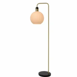 Luminaires Lucide Lampadaire Lucide JULIUS Nickel mat, Noir, 1 lumière