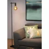 Lampes Vintages & Rétros-Luminaires Lucide Lampadaire Lucide LEANNE Noir, 1 lumière