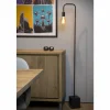 Lampes Vintages & Rétros-Luminaires Lucide Lampadaire Lucide LORIN Noir, 1 lumière