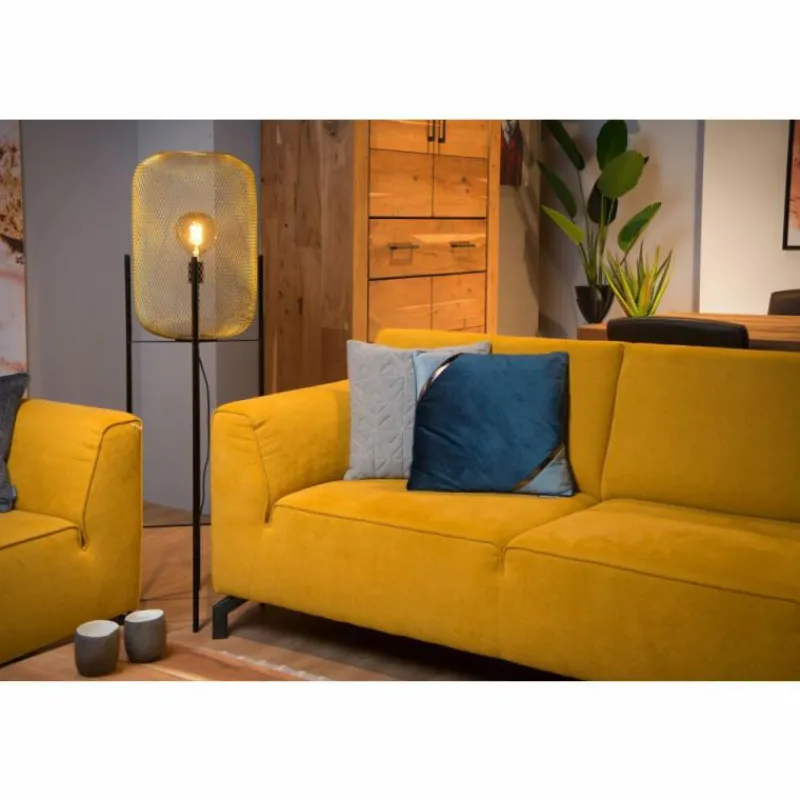 Lampes Dorées-Luminaires Lucide Lampadaire Lucide MESH Or, 1 lumière