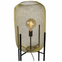 Lampes Dorées-Luminaires Lucide Lampadaire Lucide MESH Or, 1 lumière