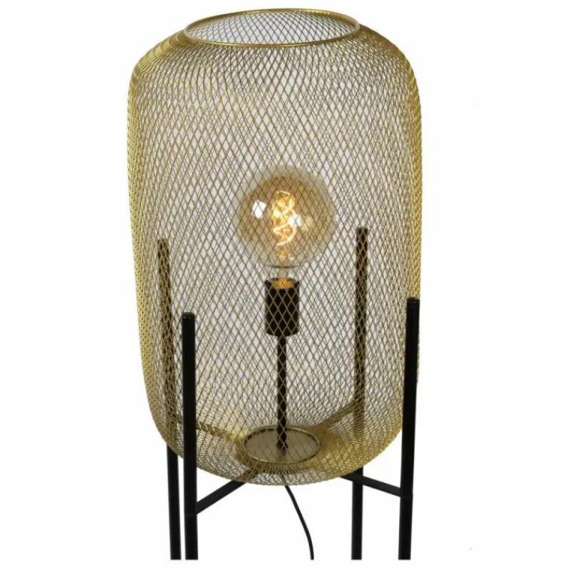 Lampes Dorées-Luminaires Lucide Lampadaire Lucide MESH Or, 1 lumière
