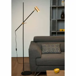 Luminaires Scandinaves-Luminaires Lucide Lampadaire Lucide PHILINE Noir, 1 lumière