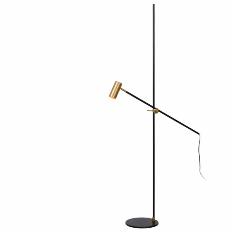 Luminaires Scandinaves-Luminaires Lucide Lampadaire Lucide PHILINE Noir, 1 lumière