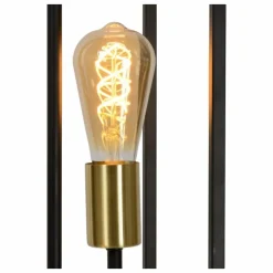 Luminaires Rustiques-Luminaires Lucide Lampadaire Lucide RUBEN Noir, 3 lumières