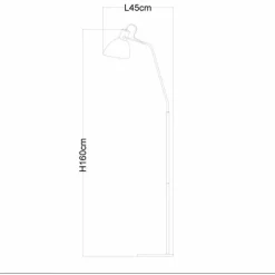 Lampes Industrielles-Luminaires Lucide Lampadaire Lucide SHADI Noir, 1 lumière