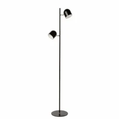 Luminaires Scandinaves-Luminaires Lucide Lampadaire Lucide SKANSKA LED Noir, 2 lumières