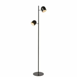 Luminaires Scandinaves-Luminaires Lucide Lampadaire Lucide SKANSKA LED Noir, 2 lumières