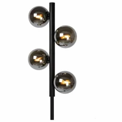 Luminaires Lucide Lampadaire Lucide TYCHO Noir, 4 lumières