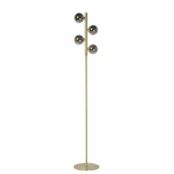 Luminaires Lucide Lampadaire Lucide TYCHO Or, 4 lumières