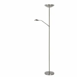 Luminaires Rustiques-Luminaires Lucide Lampadaire Lucide ZENITH LED Chrome, 1 lumière